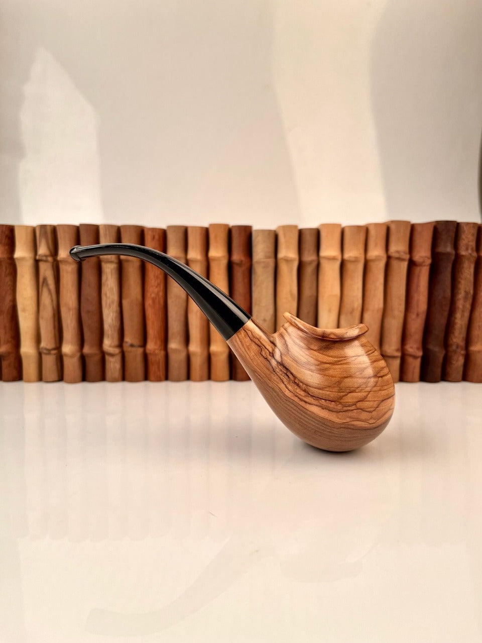 Olive Half-bent Egg Pipe