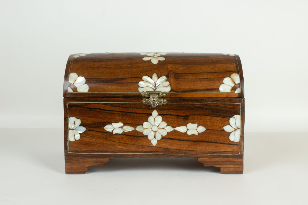 Mother of Pearl inlaid wooden box (Large)