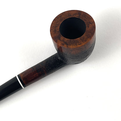 Straight Dublin Pipe - black and white acrylic band