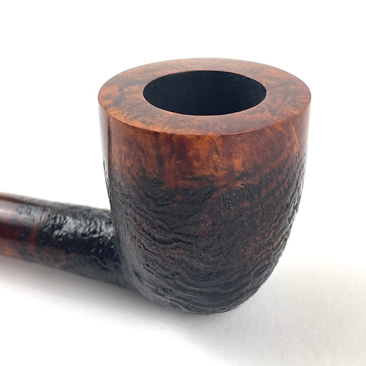 Straight Dublin Pipe - black and white acrylic band