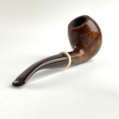Half-bent Egg Pipe clot genuine ivory band
