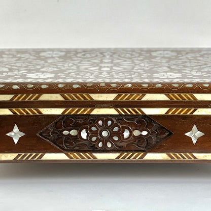 Mother of Pearl inlaid wooden box (Large)