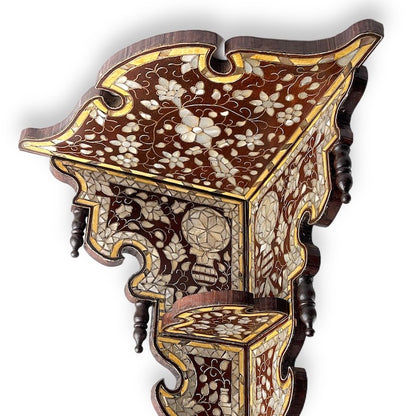 Corner shelf Damascus Mother of Pearl